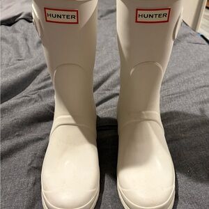 Hunter White Rain Boots
